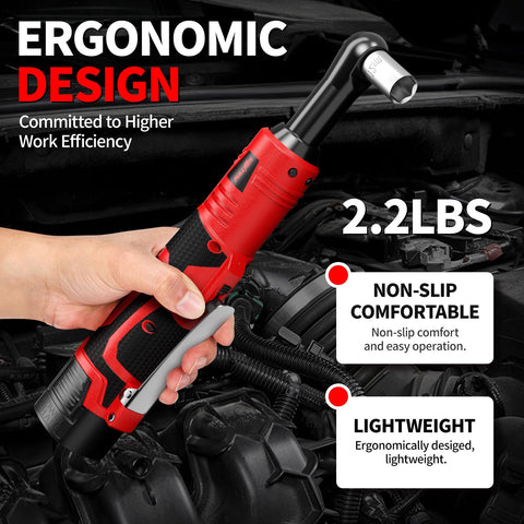 FULLYEA ergonomic grip minimizes fatigue during long jobs.