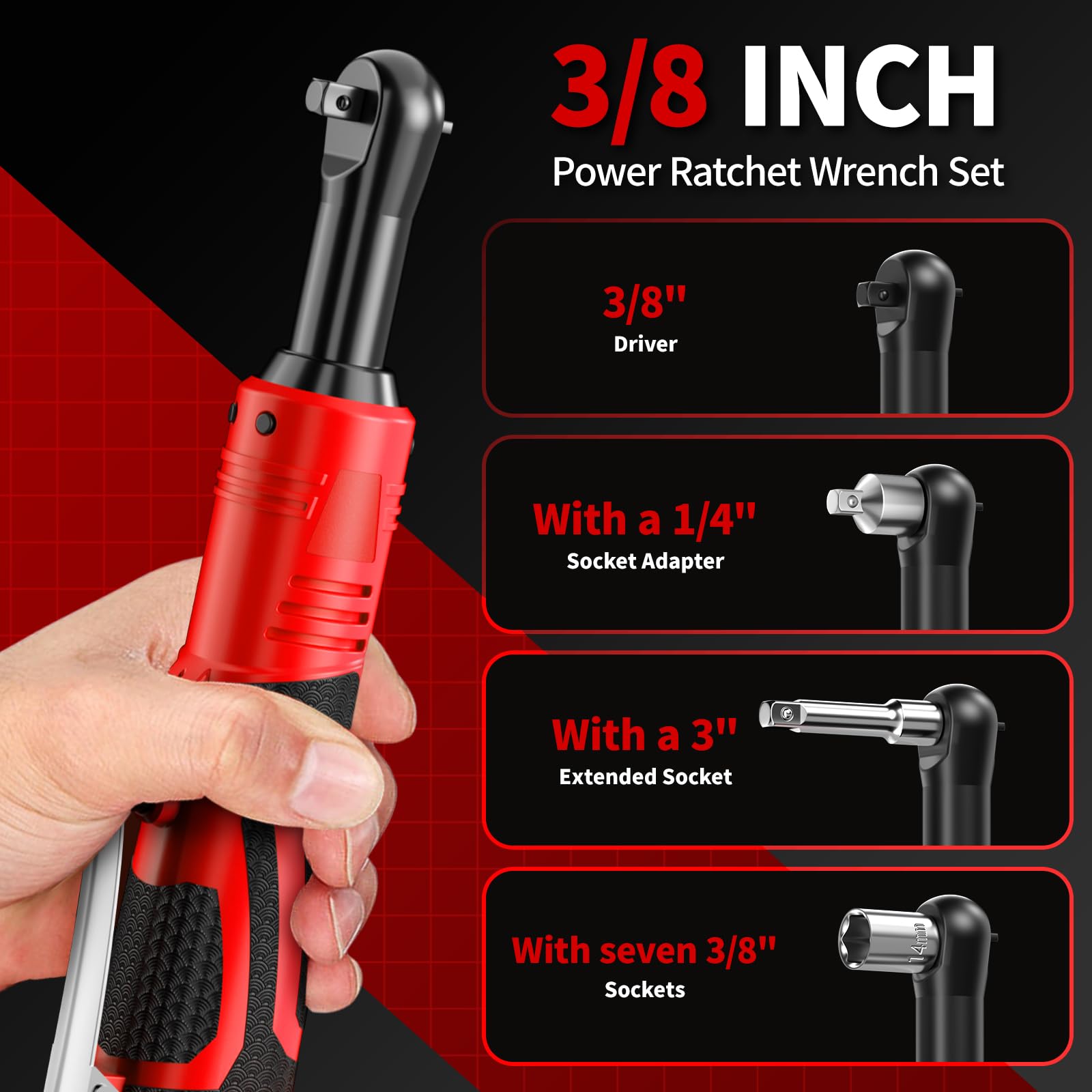 Fullyea ergonomic rubber grip for comfortable handling