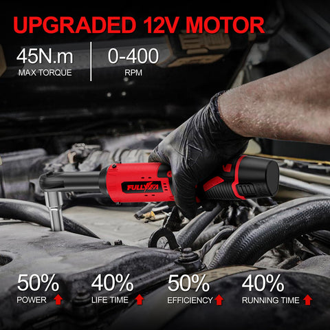 FULLYEA built-in LED light improves visibility in dim work areas.
