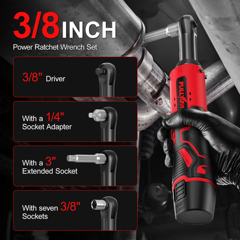 FULLYEA one-quarter-inch adapter expands tool compatibility.