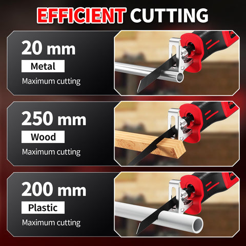 FULLYEA saw showing stepless speed control for precise cuts