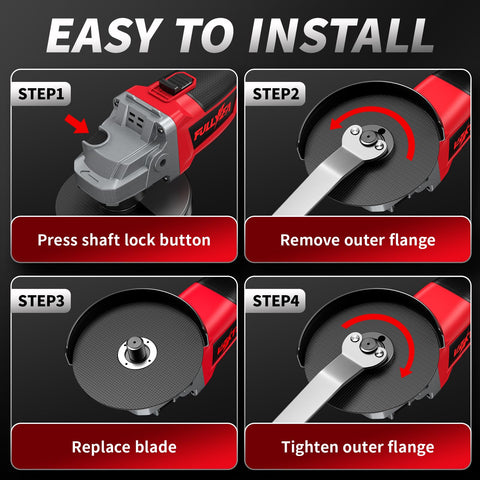 FULLYEA portable tool box included for organized storage