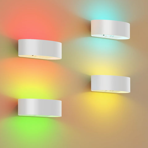 Fulnix motion sensor wall light front view, sleek modern design for spaces