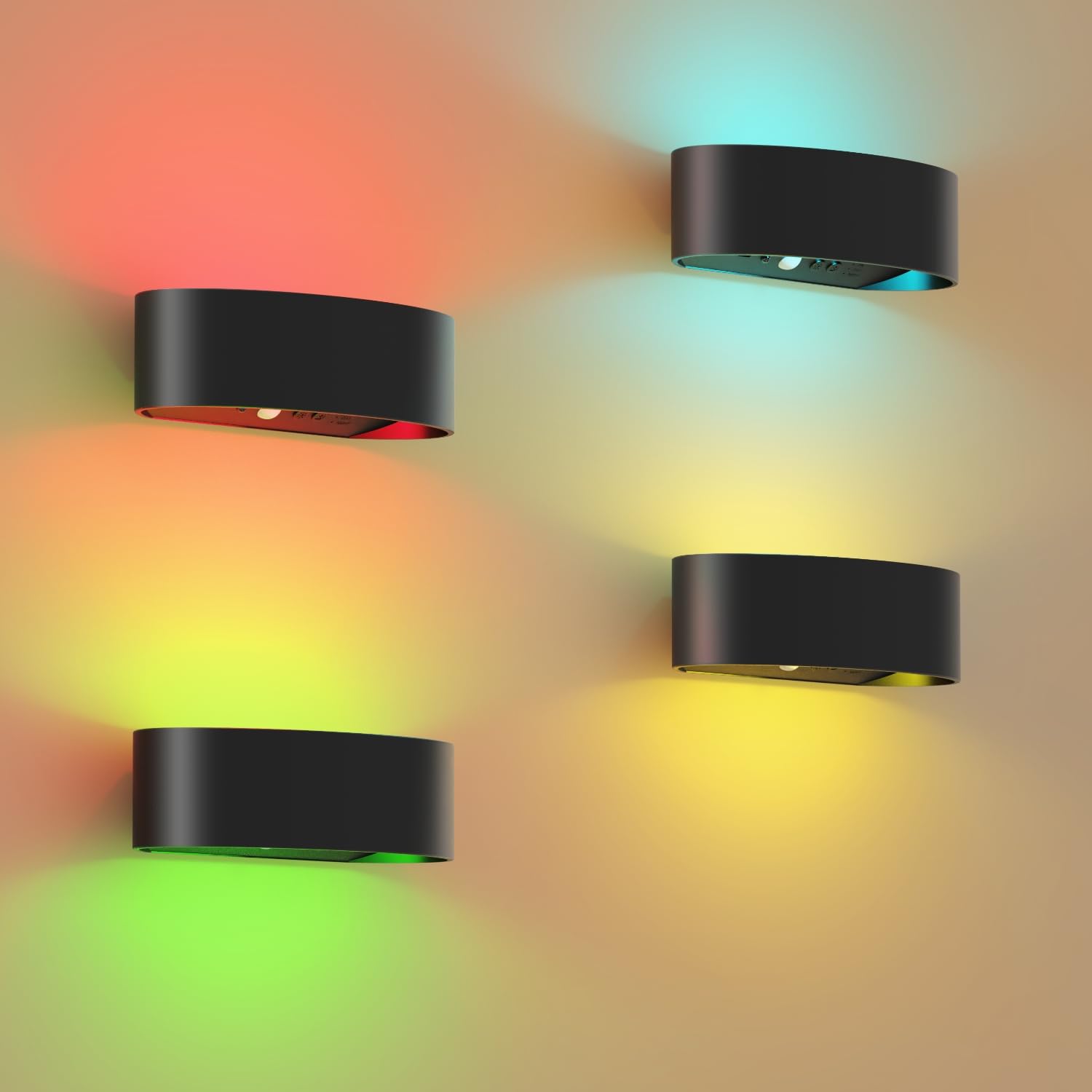 FULNIX motion sensor wall light with remote illuminating a hallway hands-free