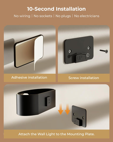 FULNIX night-mode sensor lights dimly in darkness for safety