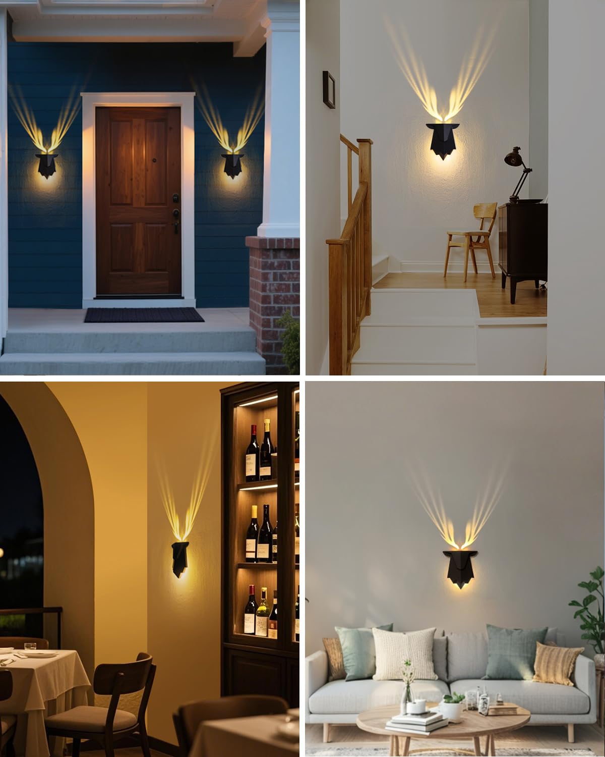 Fuloon Antler Wall Lamp decorative nightlight suitable for nurseries and living rooms.