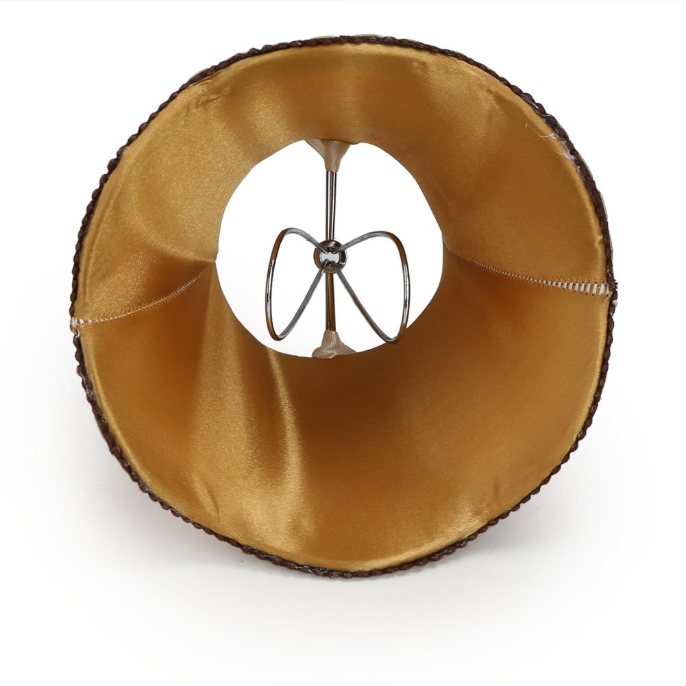 Fuloon clip-on lamp shade in coffee, soft lighting for cozy evenings.