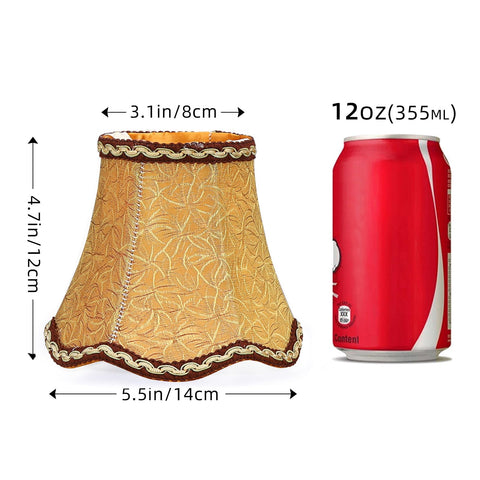 Fuloon coffee mini bell lampshade chandelier-compatible for stylish, even light diffusion.