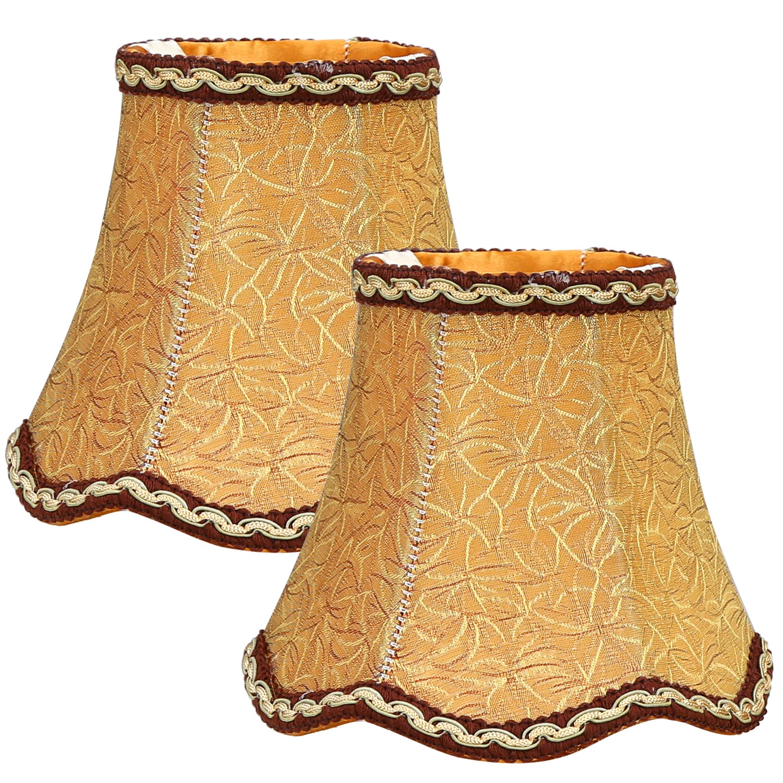 Fuloon coffee mini bell lampshade clip-on upgrades chandeliers with quick, tool-free setup.