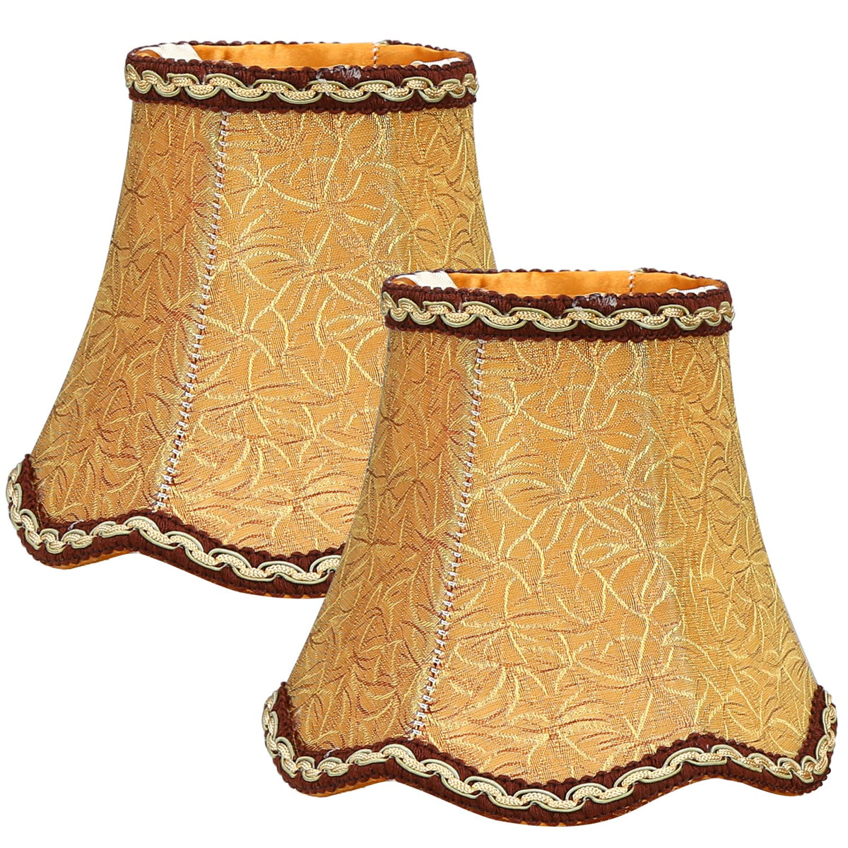 Fuloon coffee mini bell lampshade clip-on upgrades chandeliers with quick, tool-free setup.