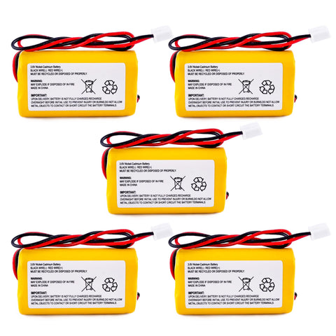 Fulpower 5-pack AA Ni-Cd batteries ready for emergency lighting backup.