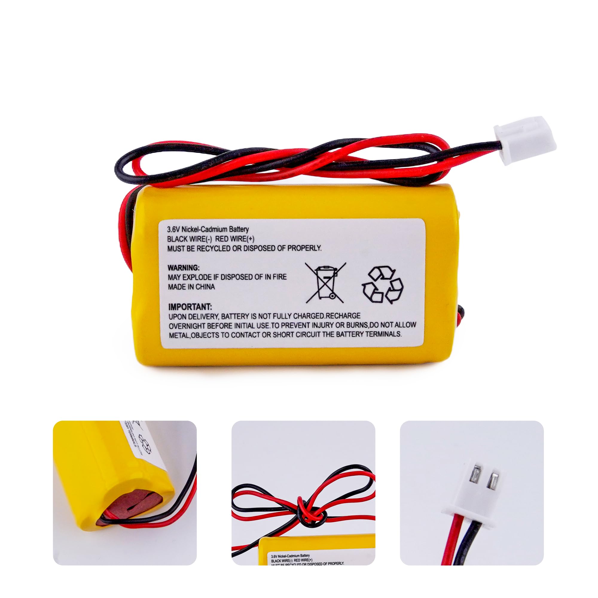 Fulpower exitronix compatibility AA battery installed in an exit sign.