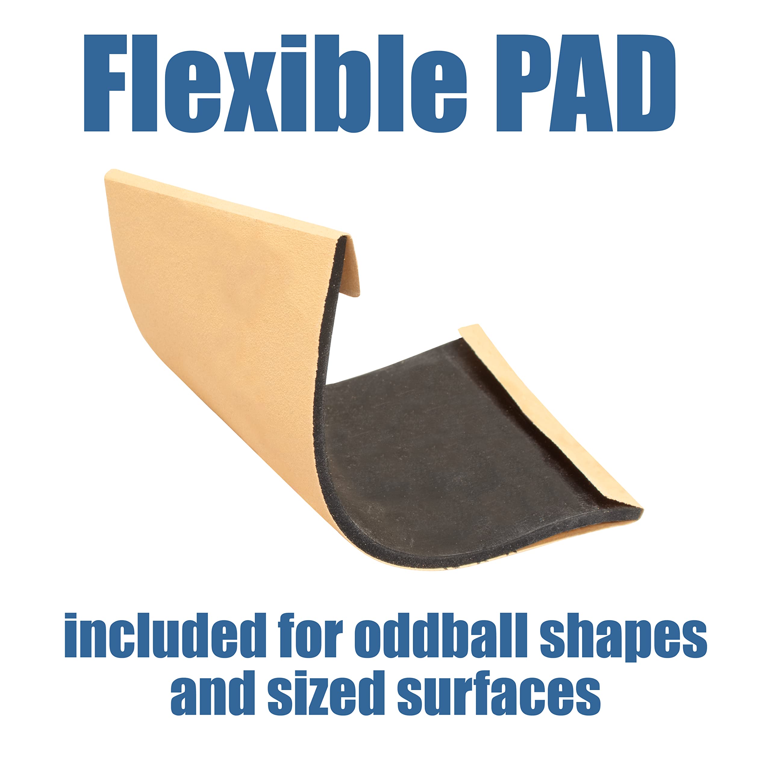 Fulton 21 Profile Sander non-slip pad reduces slippage during use.