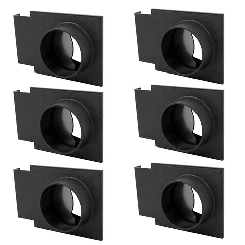 Fulton 4in blast gate double-port front view enhances targeted airflow efficiency