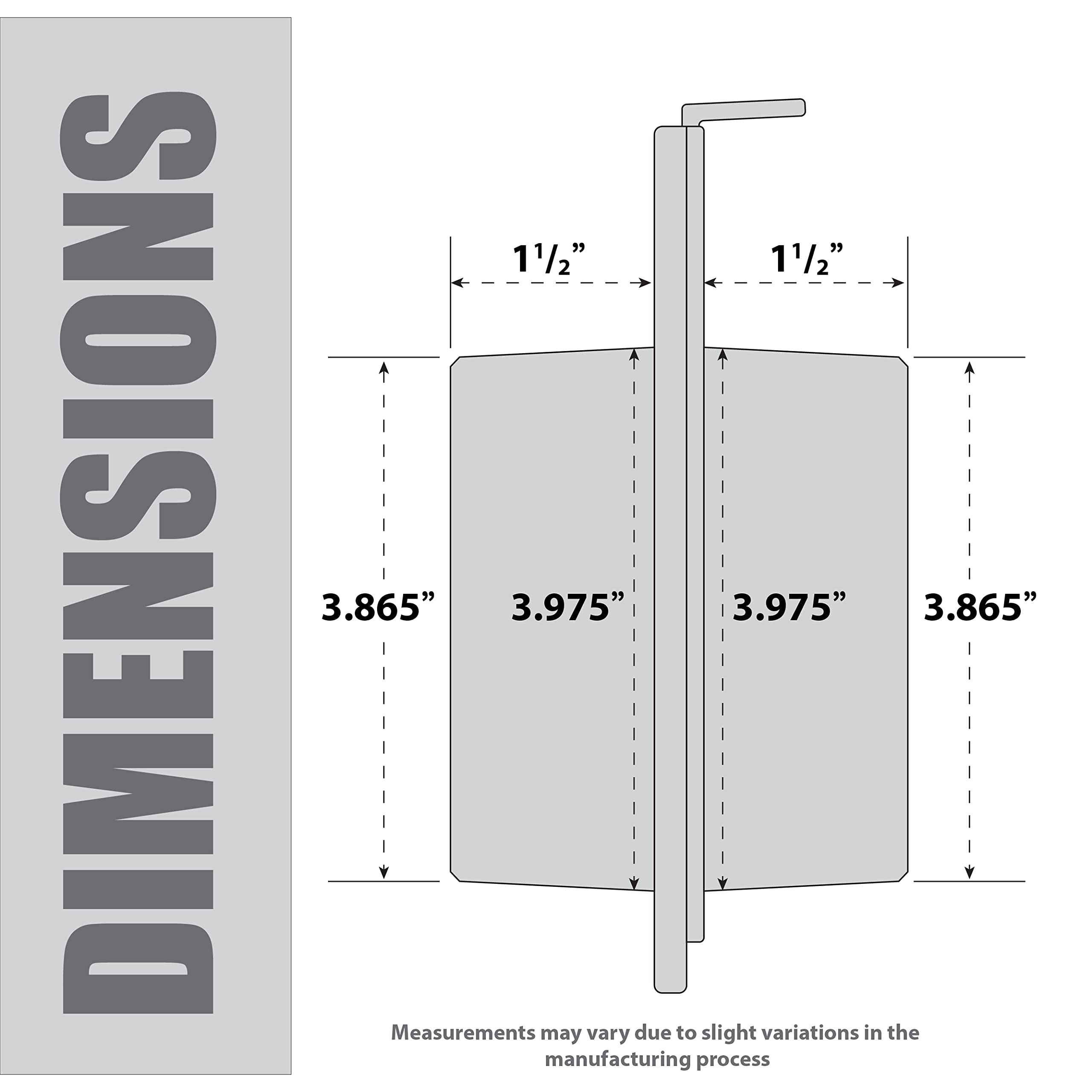 Fulton 4in blast gate with built-in stop for reliable closed-position sealing