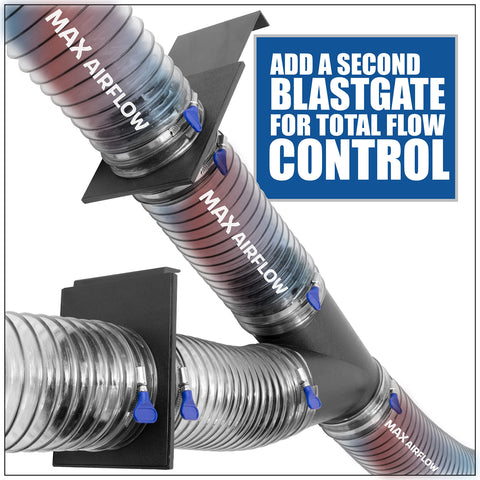 Fulton ABS plastic blast gate assembly; durable daily workshop performance
