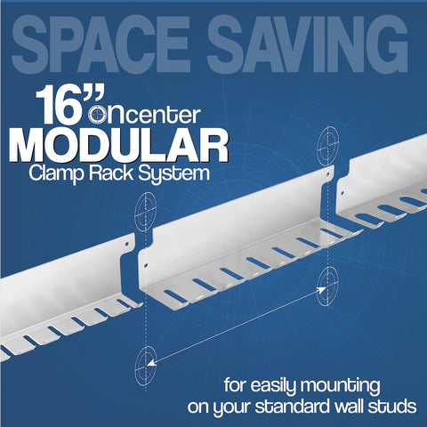 Fulton bar/parallel clamp rack layout supports long clamps neatly.