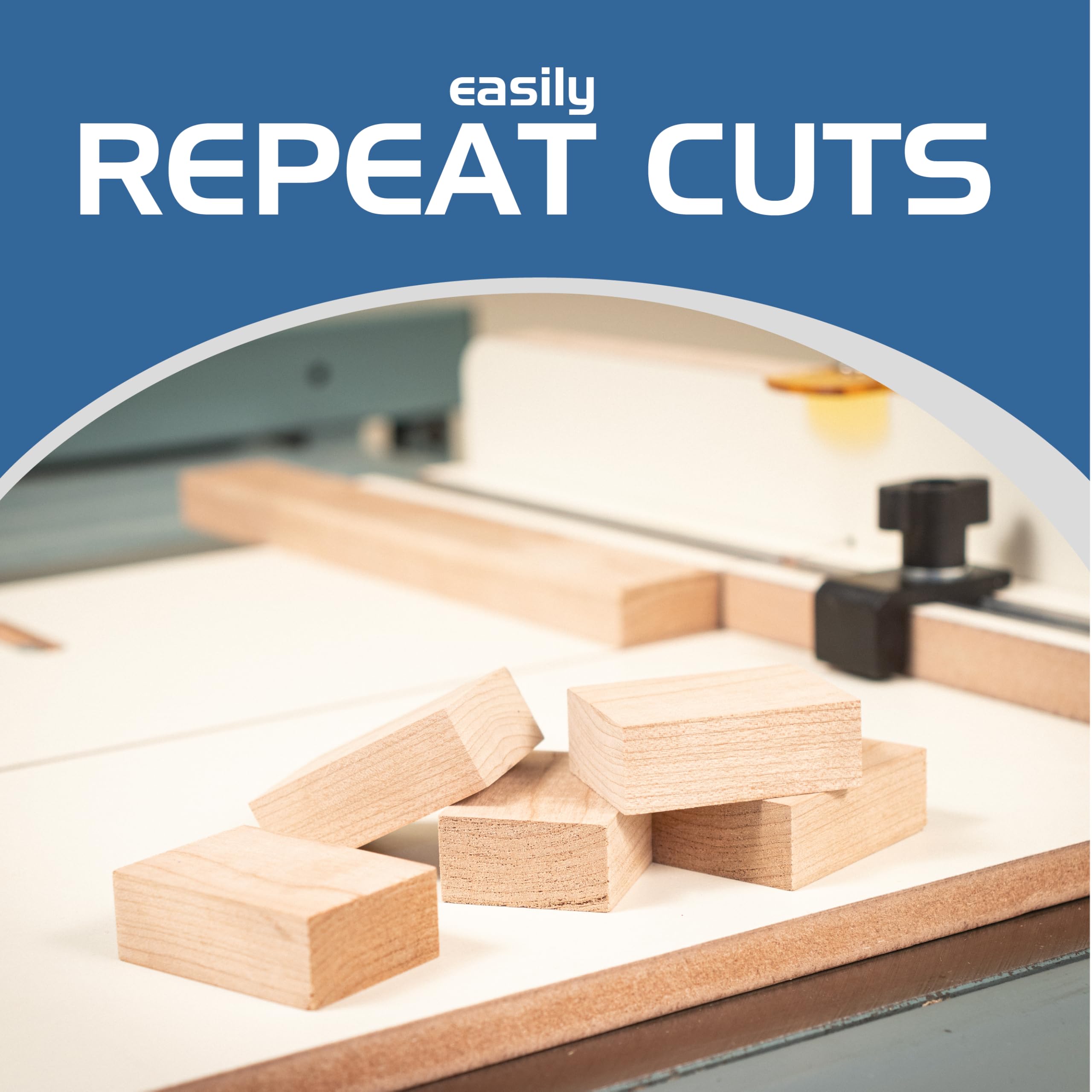 Fulton crosscut sled uses aluminum miter slot runners for smooth, accurate guiding.