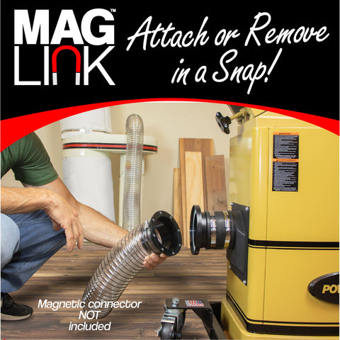 Fulton MagLink 4-inch hose clamp securing the setup