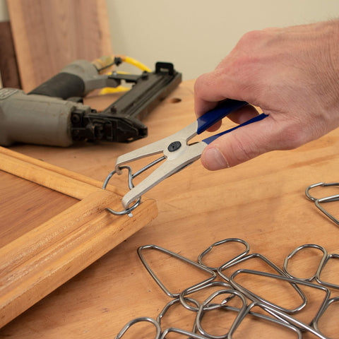 Fulton Miter Spring Pliers spreading clamp tips for quick setup.