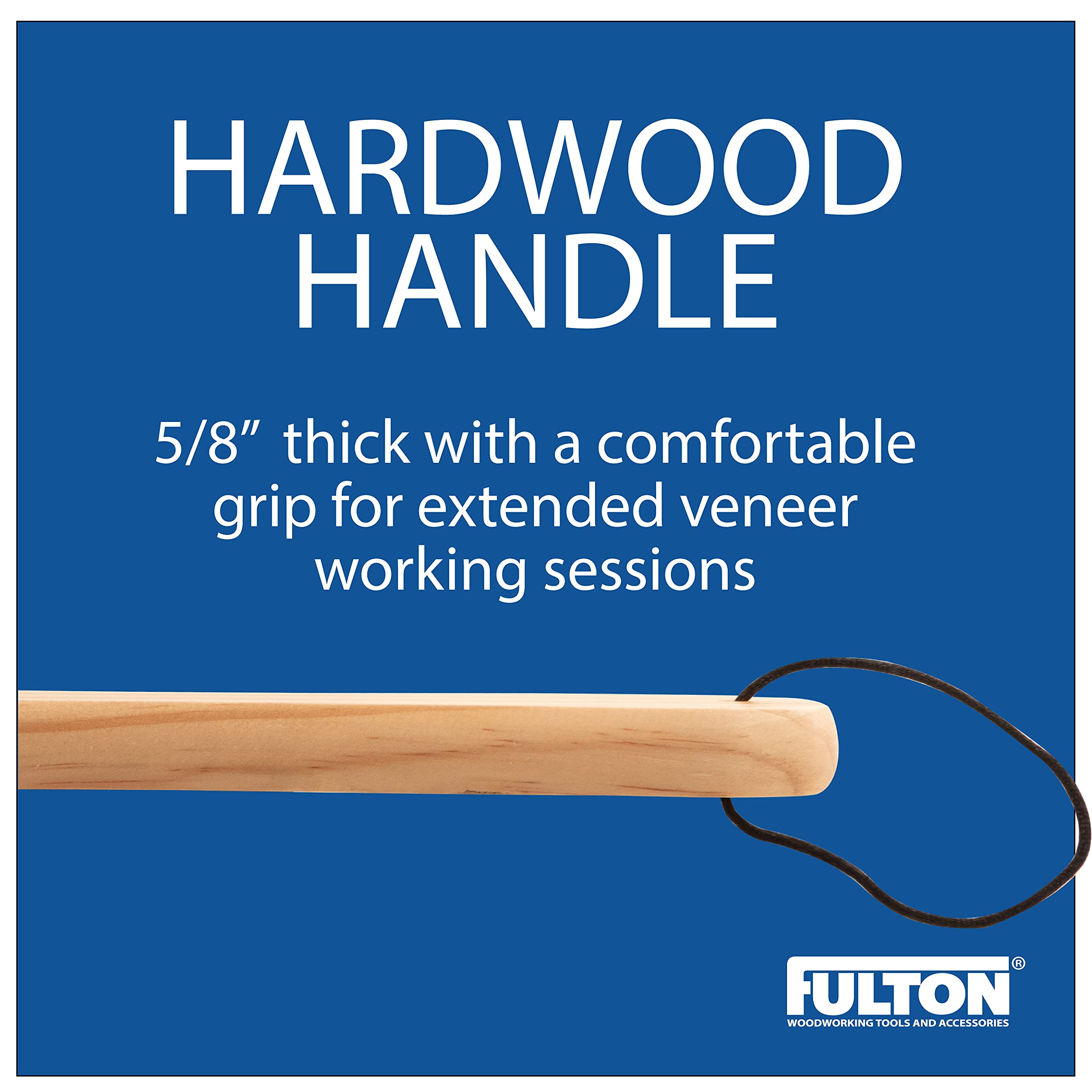 Fulton Veneer Scraper concentrates pressure at the tip for strong bonding