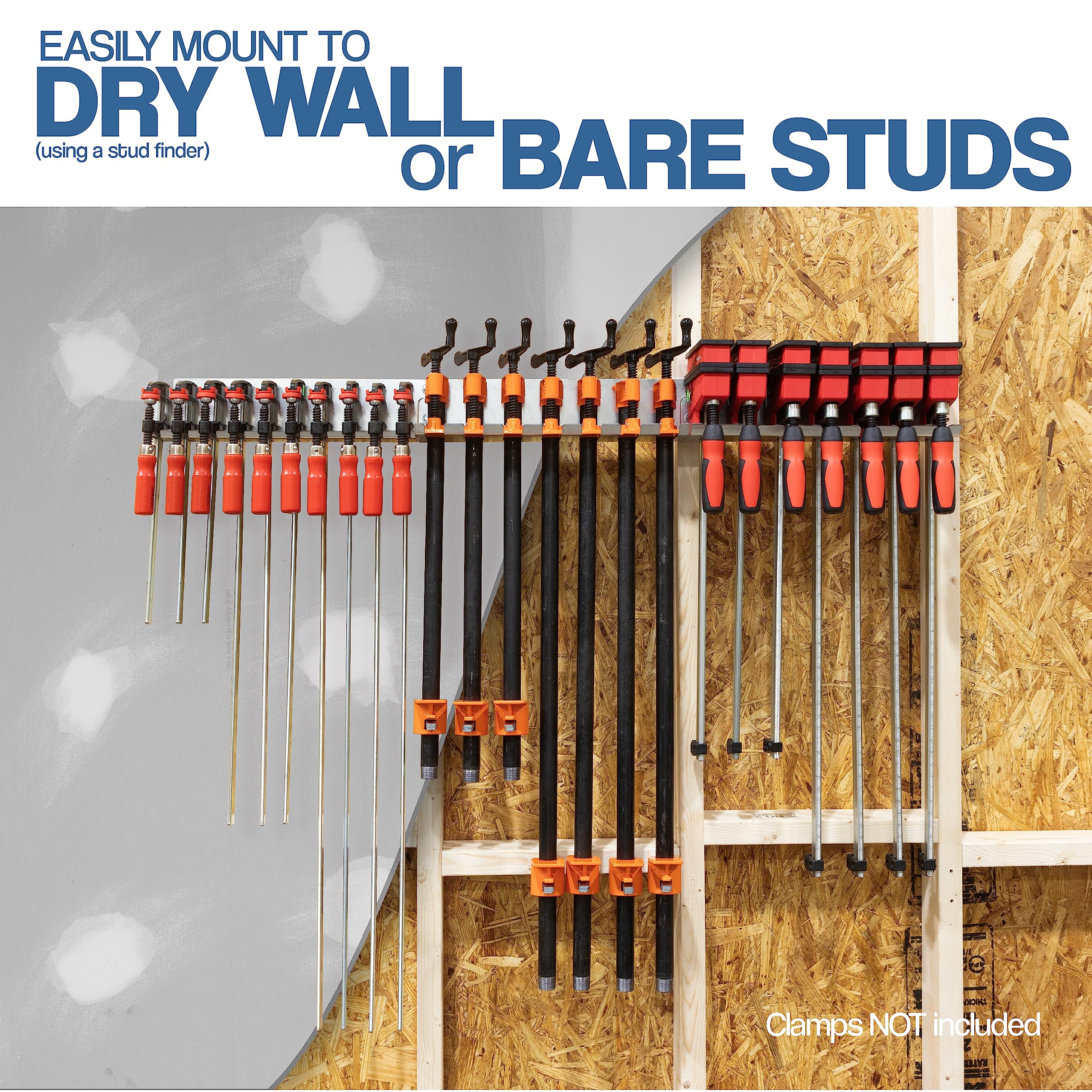 Fulton wall-mount 16in-center image highlights precise spacing for studs or drywall.