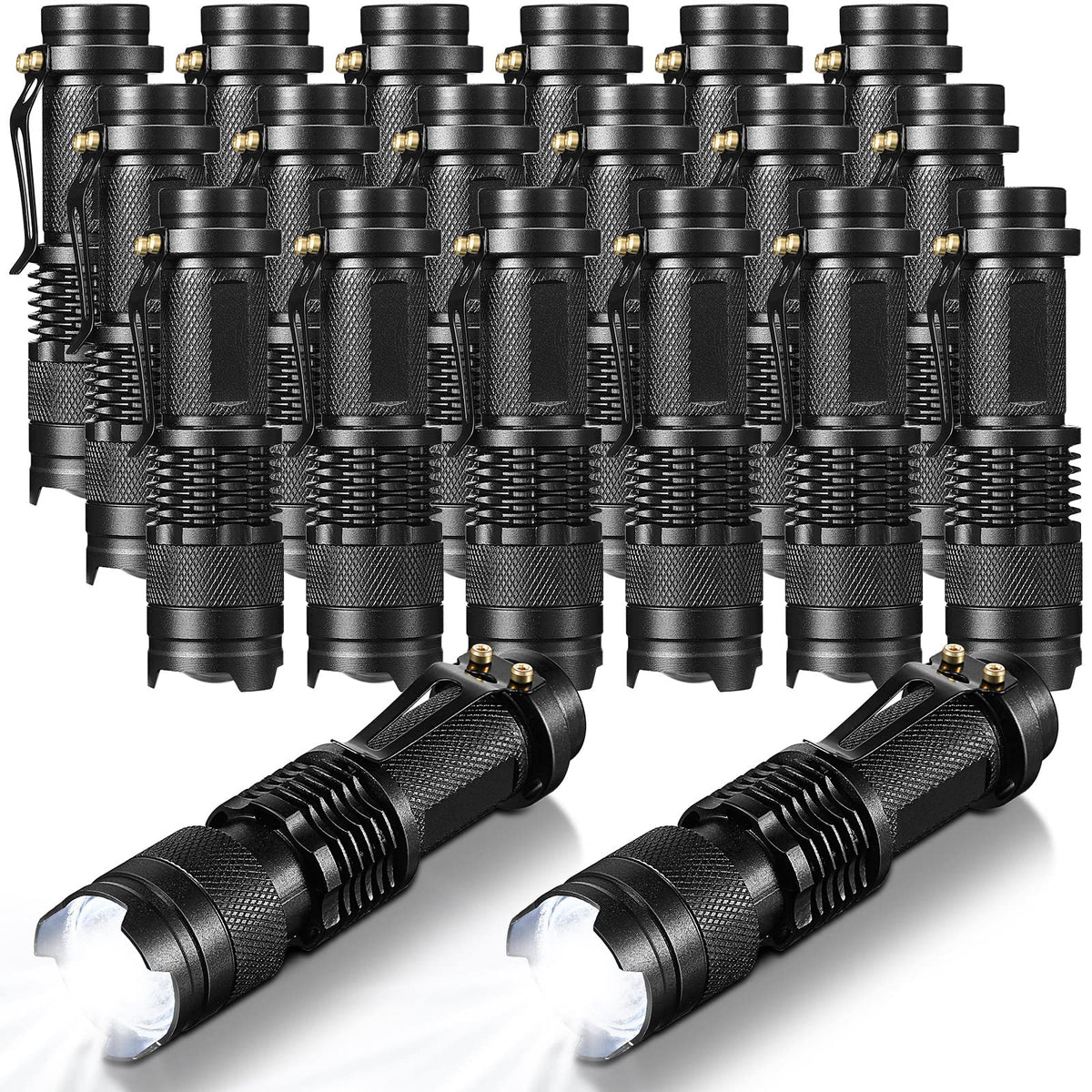 Fumete LED flashlight zoomable pocket light for convenient everyday carry.