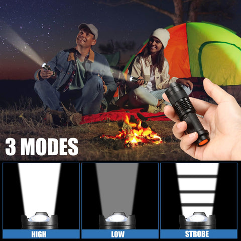 Fumete compact edc flashlight with clip for easy pocket or belt carry.