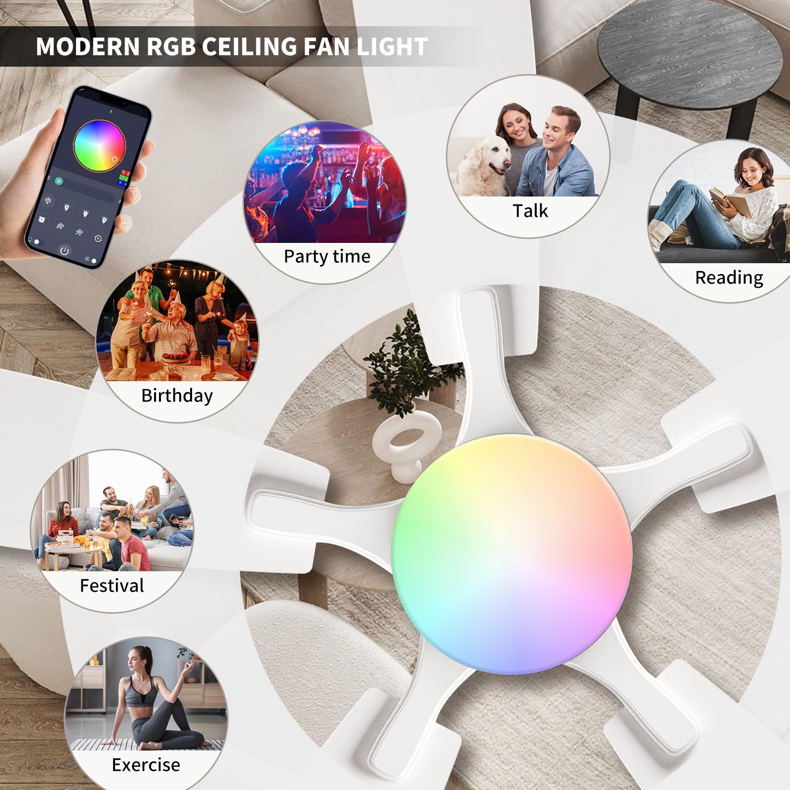 FUMLTP flush-mount design saves ceiling space in modern rooms