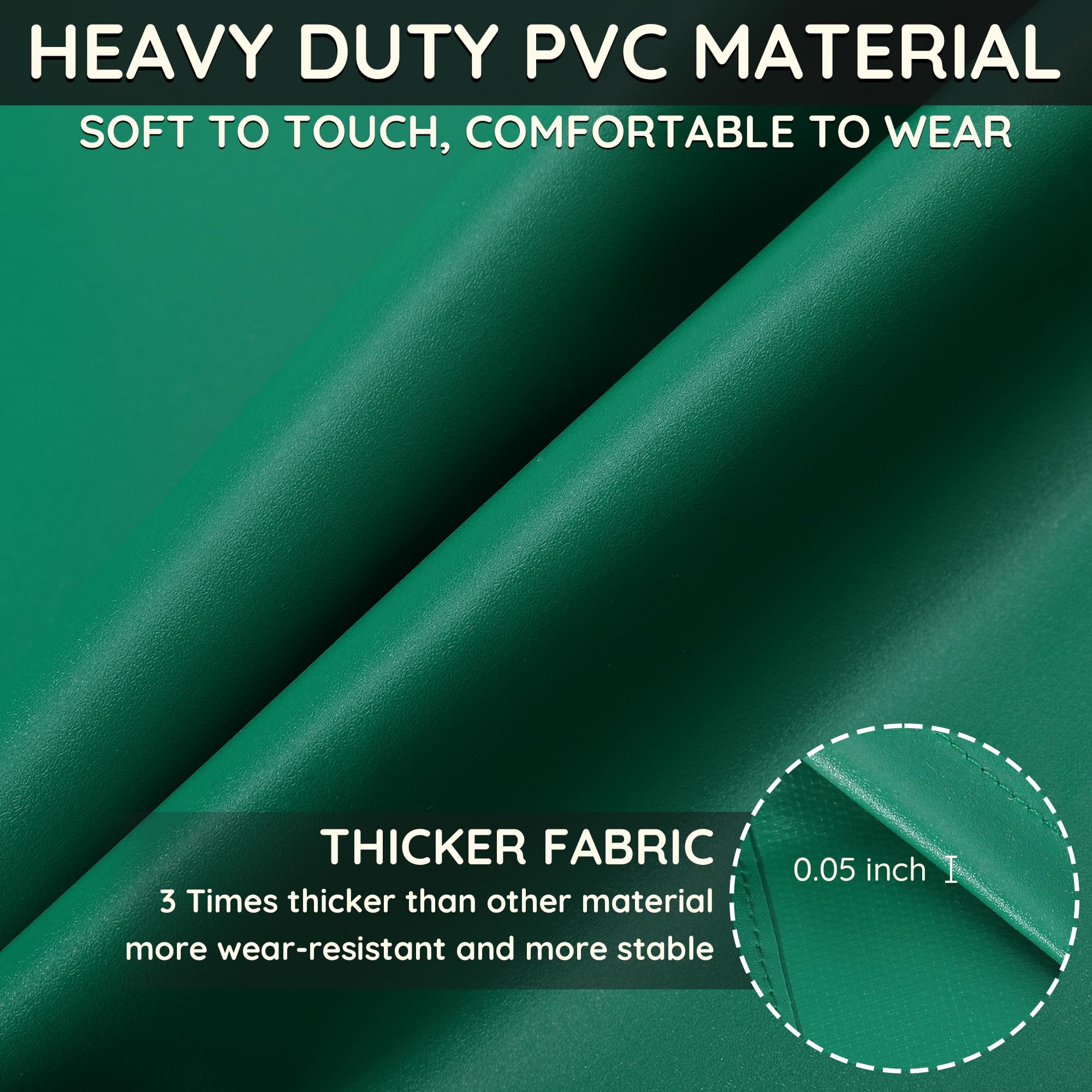 FunChaos thicker rubber apron features adjustable neck strap for a customizable, comfortable fit.