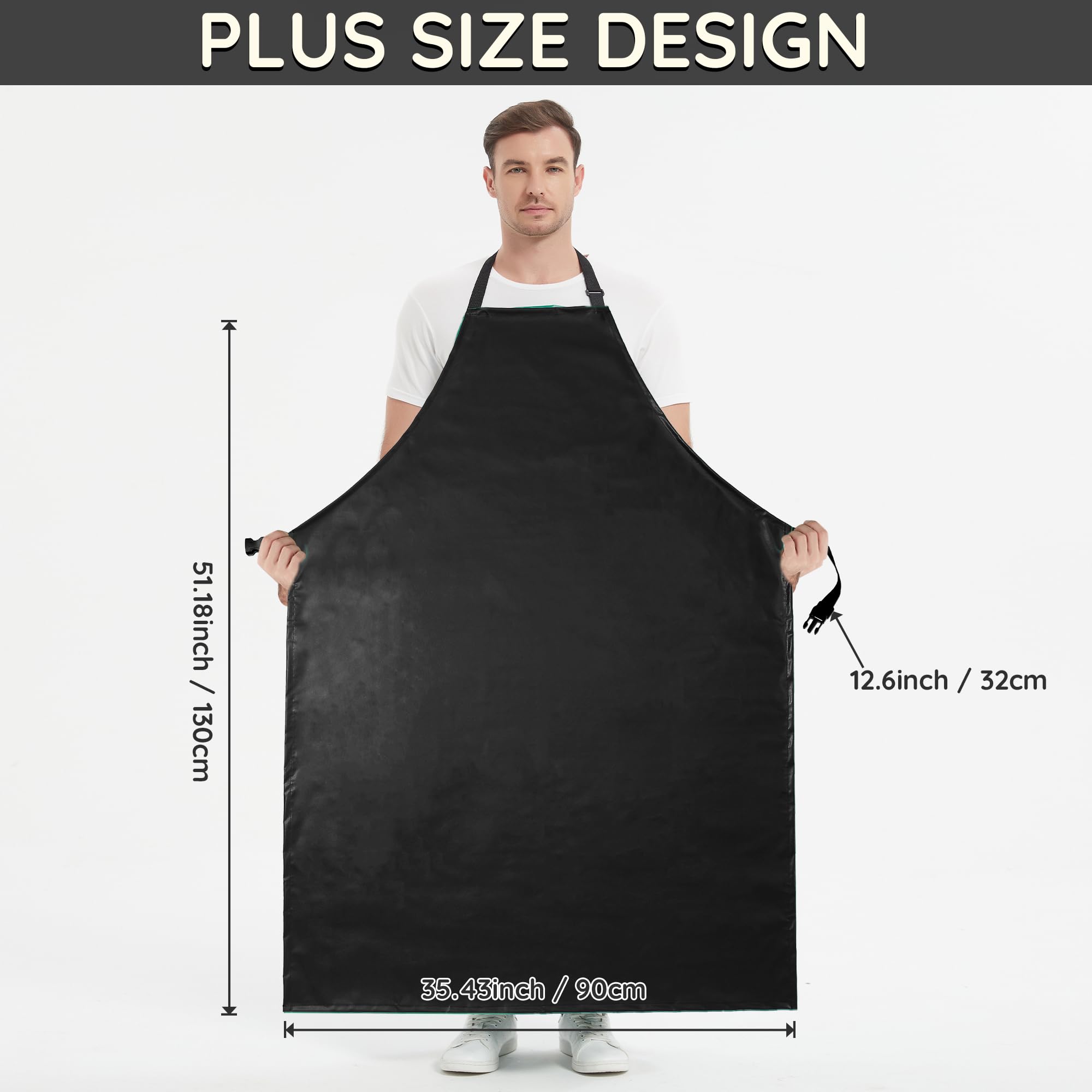 FunChaos thicker rubber apron ideal for dishwashing, gardening, and lab work