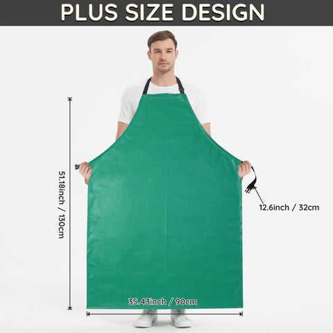 FunChaos thicker rubber apron is ideal for gardening, lab work, or butcher duties.