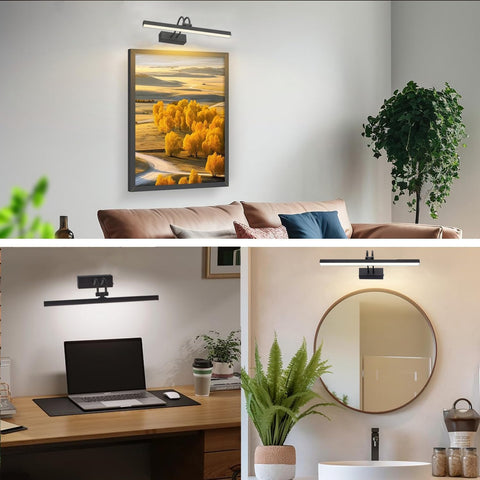 FUNCHDAY rechargeable battery light, no wires, easy setup.