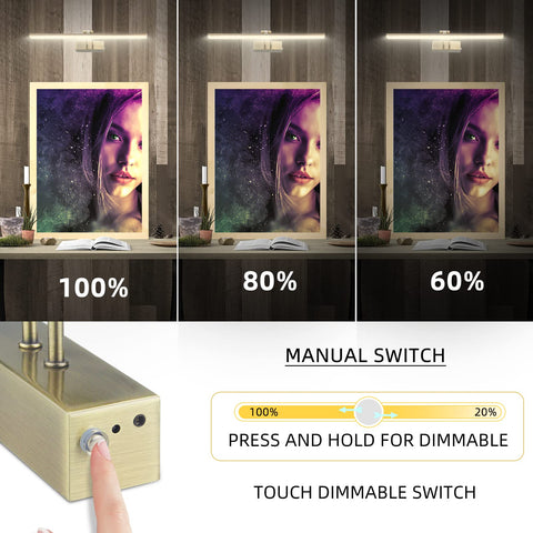 FUNCHDAY dimmable brightness control helps tailor illumination level.