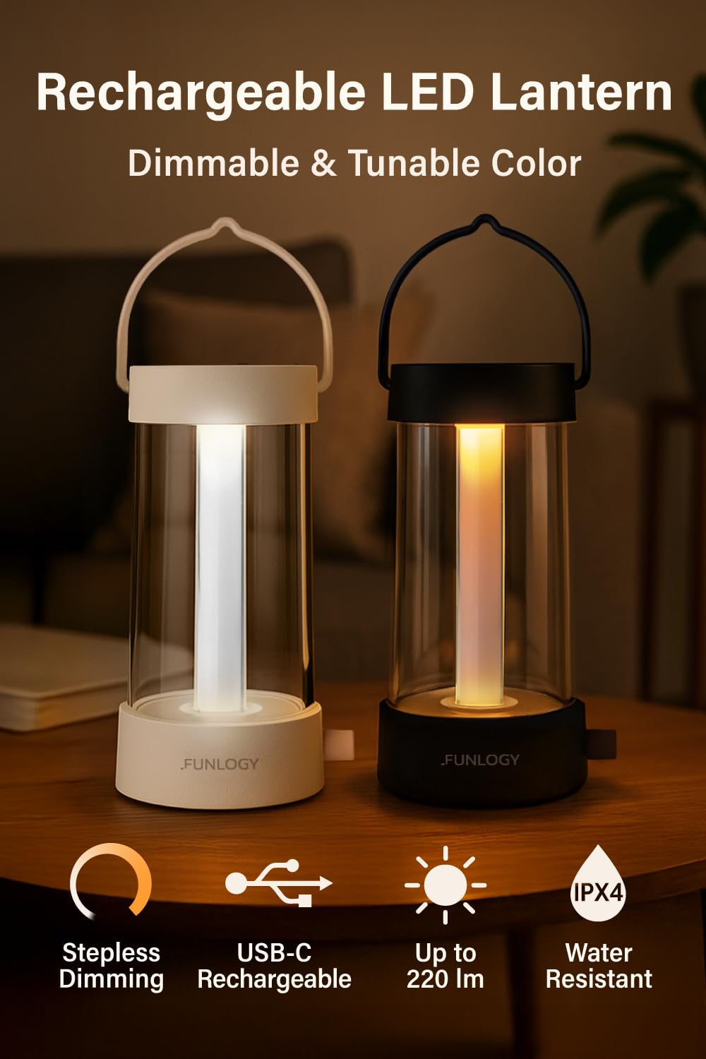 FUNLOGY Lantern 4000mAh power-bank enables phone charging on the go