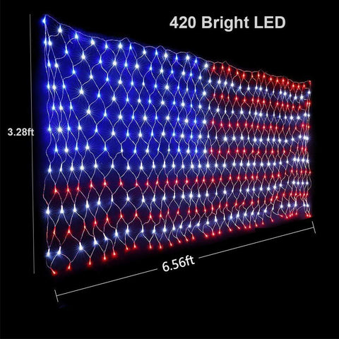FUNIAO IP44 waterproof flag lights withstand rain or snow.