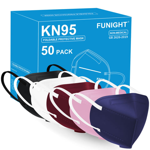 Funight KN95 mask in pink color for daily breathable protection.