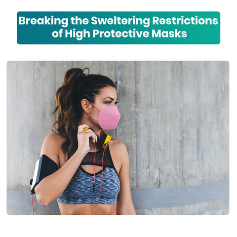 Funight KN95 mask in white with breathable design for comfortable wear.