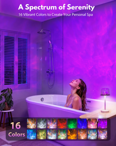 Funlenry rechargeable shower light with touch control ease.