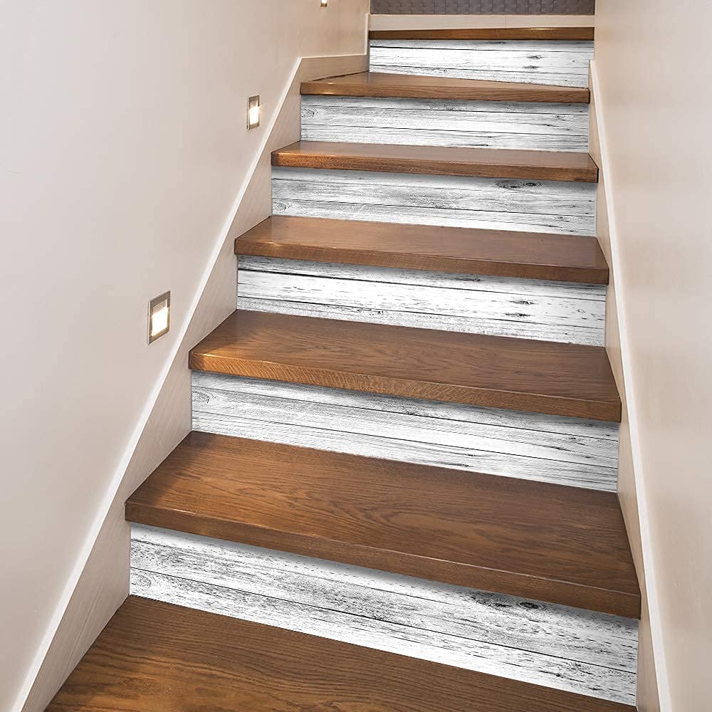 funlife stair risers on smooth tile, glass, or metal surfaces for quick interior updates