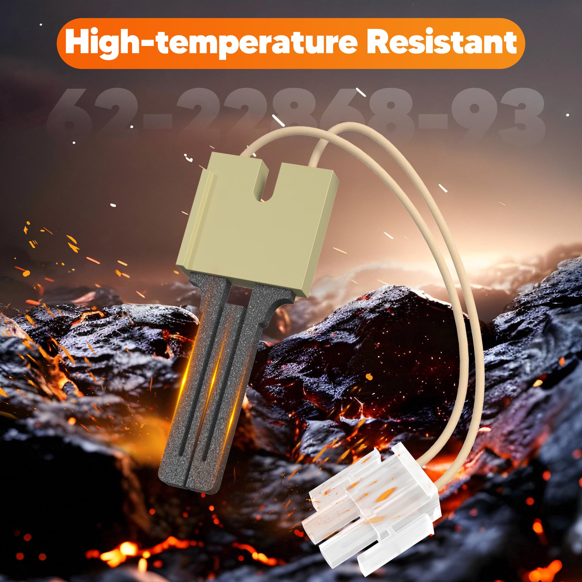Funmit 62-22868-93 back view highlighting heat resistant housing.