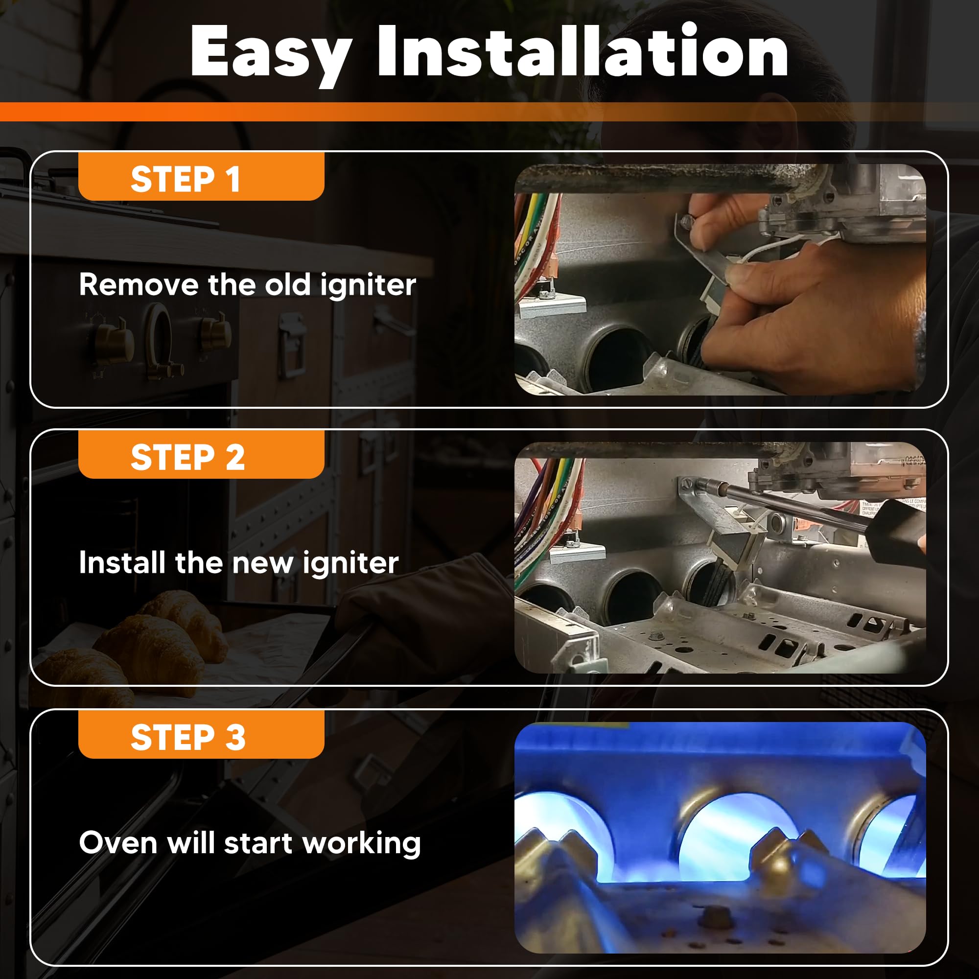 Funmit 62-22868-93 installation ready ignitor being prepared.