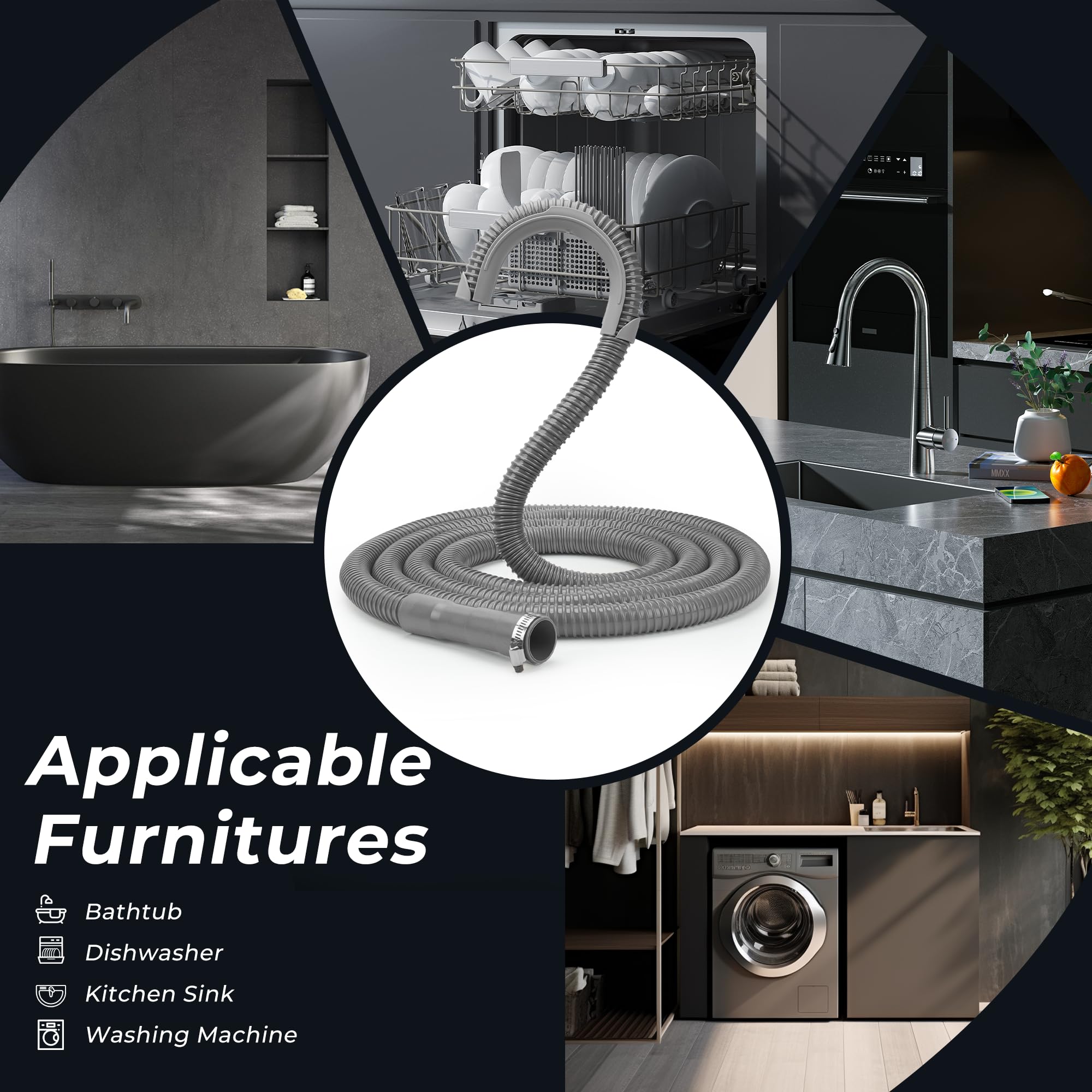 Funmit compatible with most washer brands for flexibility.