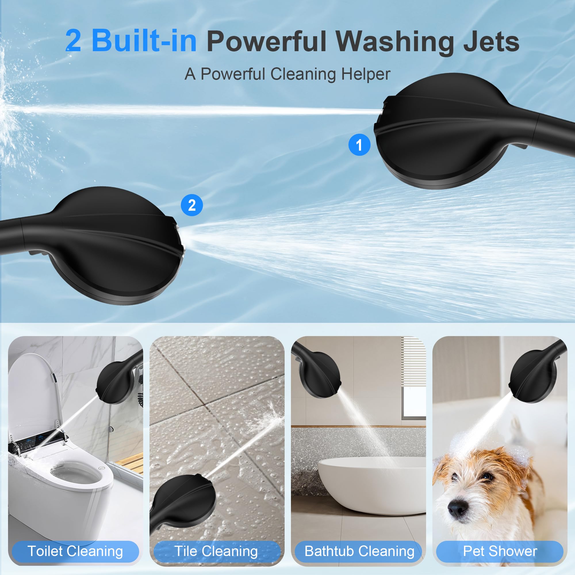 FunnyAir self-clean nozzles resist buildup for easy maintenance after use.