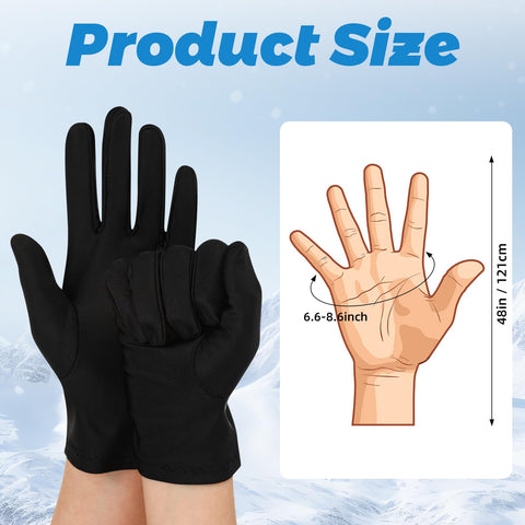 Funnysoft glove liner under outer glove fit demonstrates comfortable layering.
