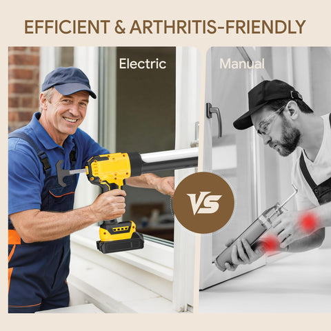 Funnywhale anti-drip caulking gun maintains a clean workspace during sealing tasks.