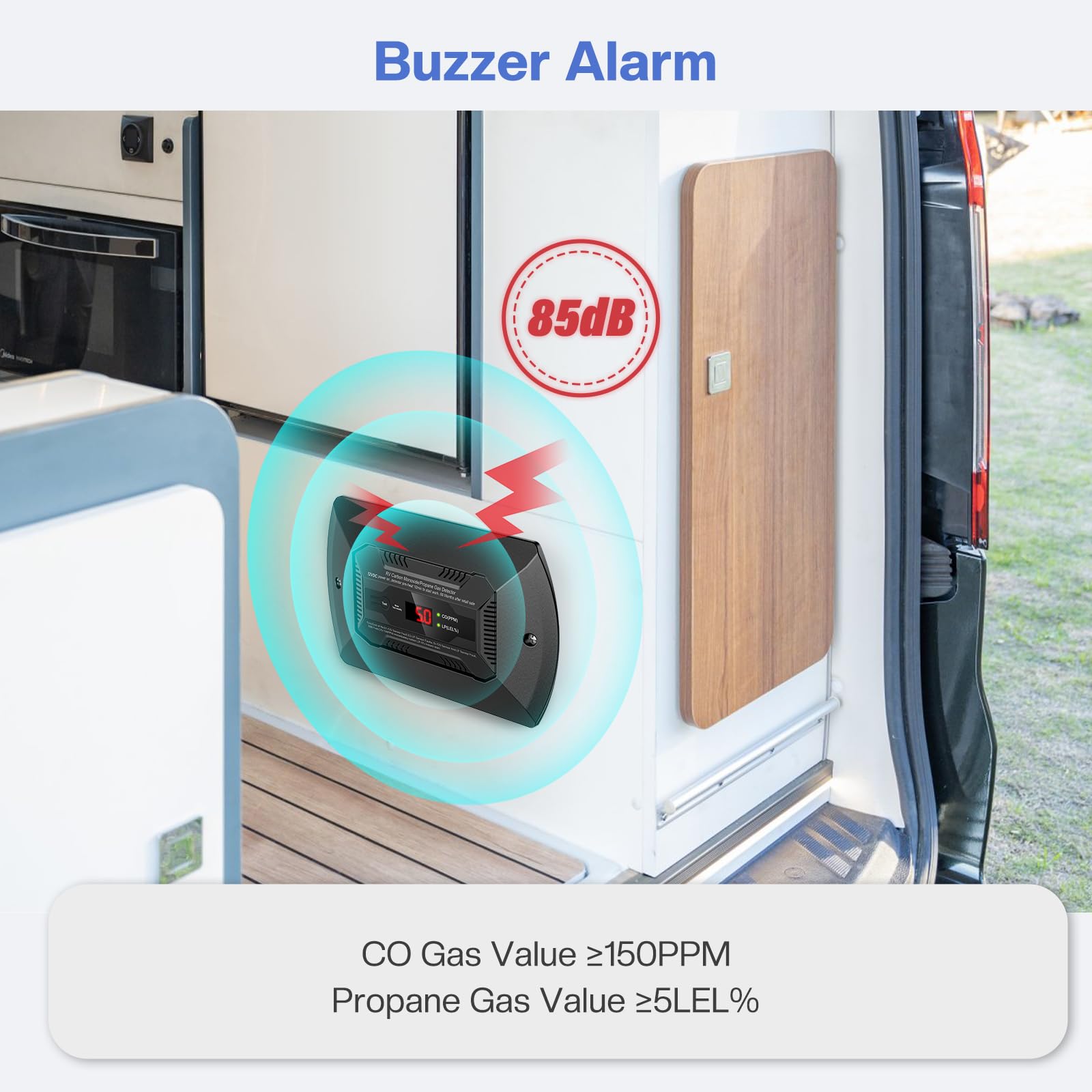 Funomo dual CO/LP alarm bracket installation for quick RV mounting