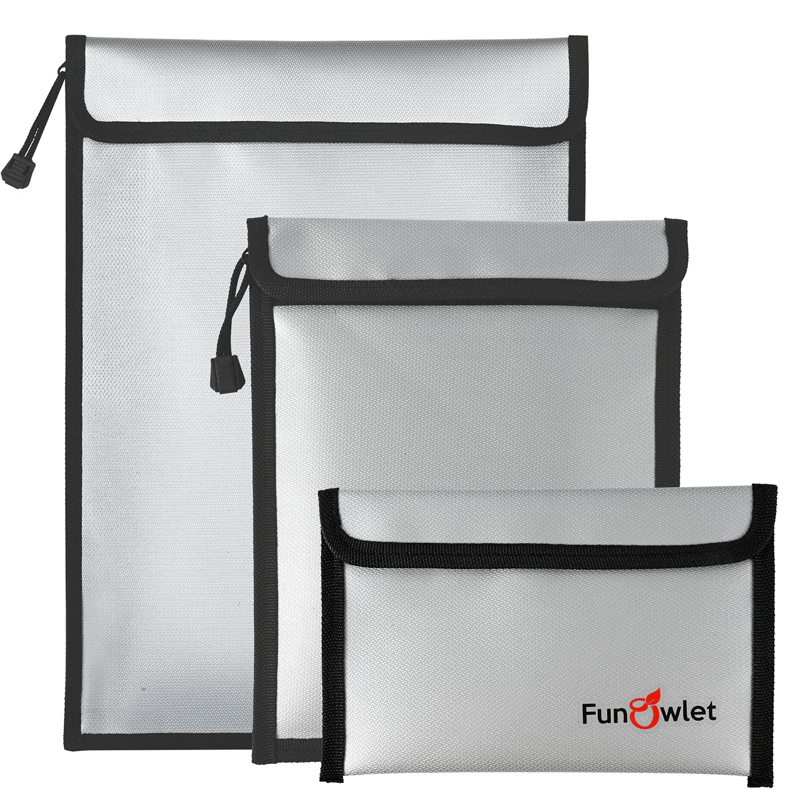 FunOwlet fireproof document bag 15x11 demonstrating durable protection for important papers.