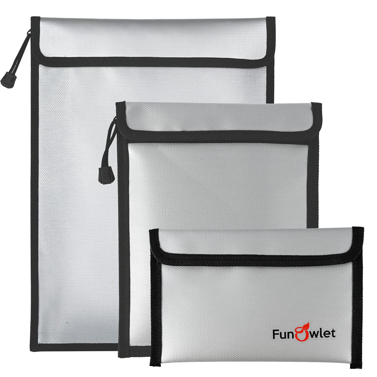 FunOwlet fireproof document bag 15x11 demonstrating durable protection for important papers.