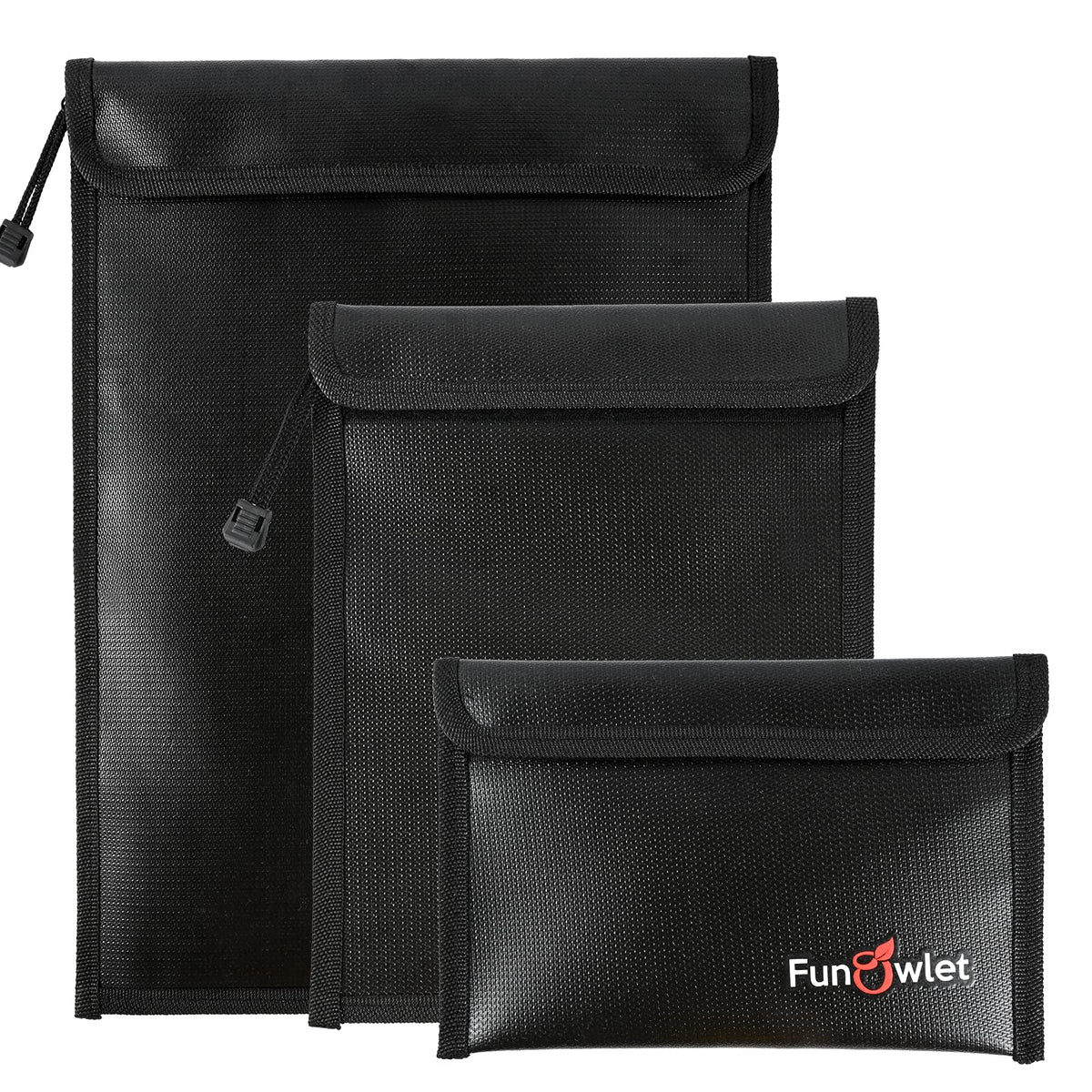 FunOwlet fireproof document bag in 15x11 protecting important papers